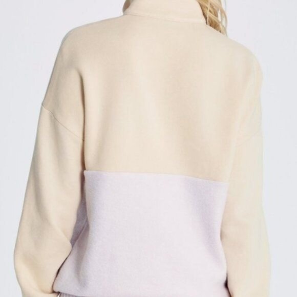 Wildfox Lea Colorblock zipper sweatshirt Women's Size medium Super cozy Great Sp - Picture 3 of 8